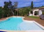 Vente villa plain-pied piscine chauffee 3 chambres plein sud Les ISSAMBRES 
