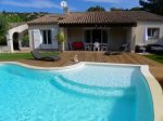 Vente villa plain-pied piscine chauffee 3 chambres plein sud Les ISSAMBRES 